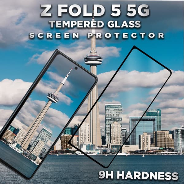 Samsung Galaxy Z FOLD 5 (5G) - Härdat Glas 9H-Super Kvalitet 3D Skärmskydd