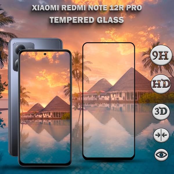 1-Pack Xiaomi Redmi Note 12R Pro - Härdat Glas 9H - Super kvalitet 3D Skärmskydd