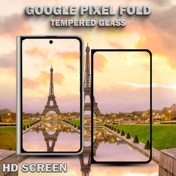 Google Pixel Fold - Härdat Glas 9H - Super kvalitet 3D Skärmskydd