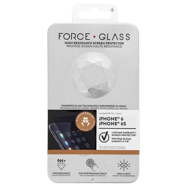 Anti Spy Film Härdat Glas Apple iPhone 6 och 6s - Force Glass