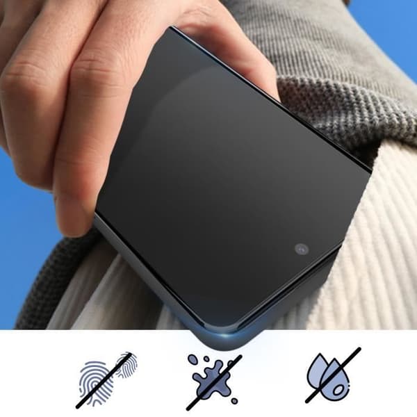 Härdat glas för Samsung S23 Contour Black Adhesive Fasad Anti-explosion