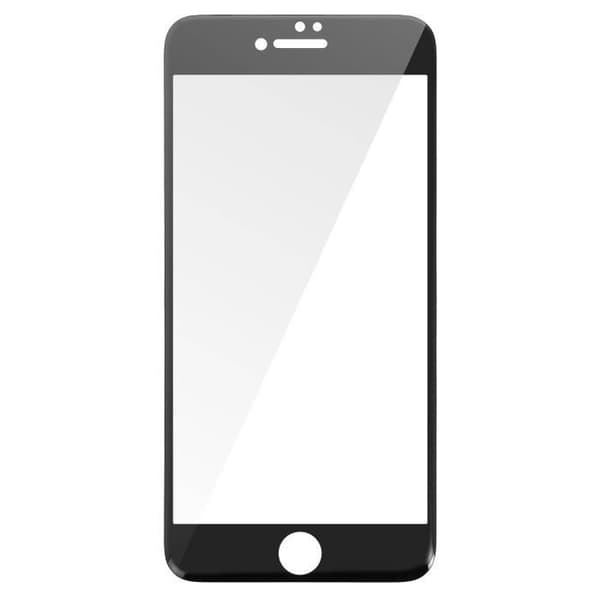 Skyddsfilm - AVIZAR - iPhone 7 Plus / 8 Plus - Härdat glas - Fullständigt skydd - Svart