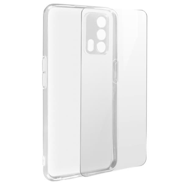 Realme GT Soft Silikonfodral Härdat glasfilm 9H Transparent