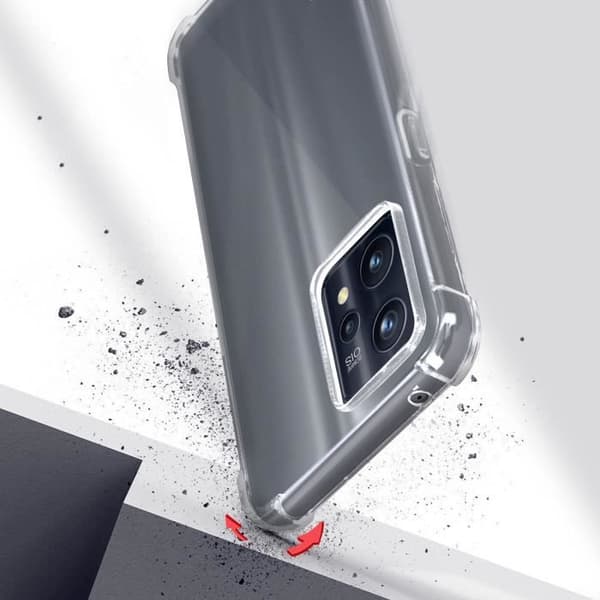 Fodral + Film Realme 9 Pro Plus och 9 4G-fodral + transparent härdat glas
