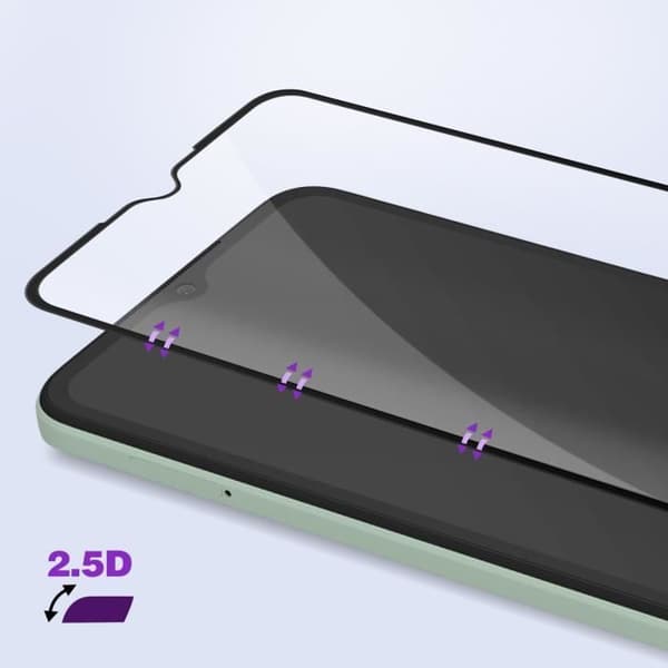 Sprosssäkert glas för Xiaomi Redmi A1 och A2 livstidsgaranti Force Glass 9H+ svart