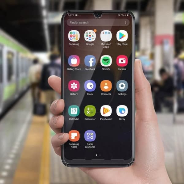 Skyddsfilm - IMAK - Galaxy A30 och A50 - Härdat glas - Antispion - Transparent Vit
