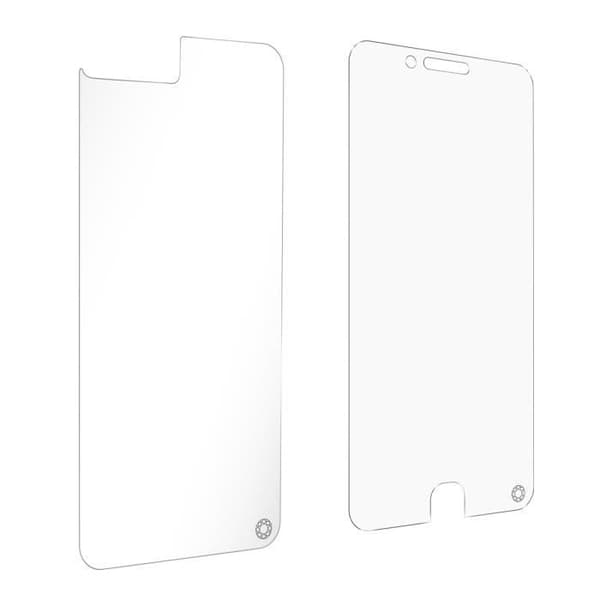Fram- och bakfilm för iPhone 8 Plus Livstidsgaranti Force Glass Clear