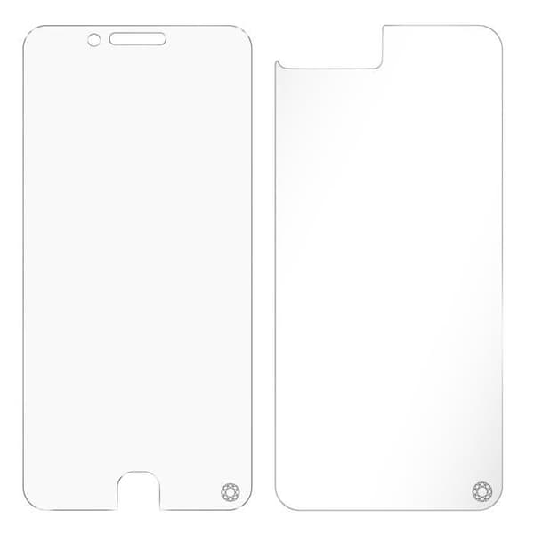 Fram- och bakfilm för iPhone 8 Plus Livstidsgaranti Force Glass Clear