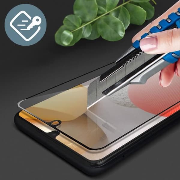 Film för Samsung Galaxy A42 5G Resistant Organic Glass Anti-trace Force Glass svart