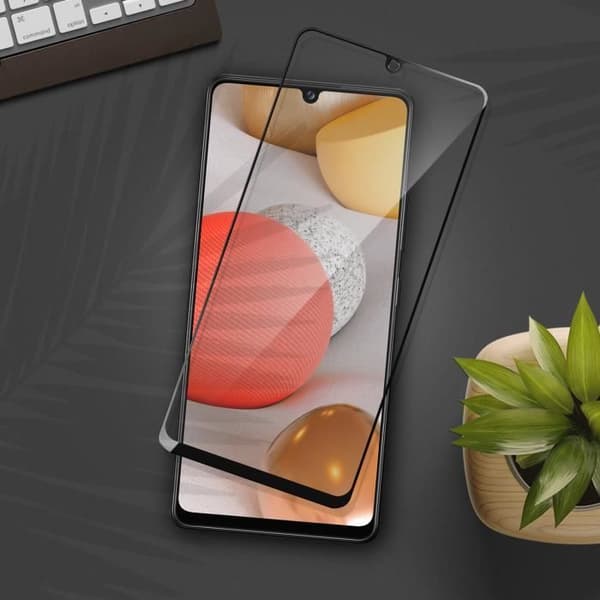 Film för Samsung Galaxy A42 5G Resistant Organic Glass Anti-trace Force Glass svart