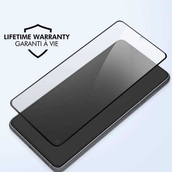 Krosssäkert glas för Galaxy S21 Plus 9H+ Hårdhet Livstidsgaranti Force Glass Svart