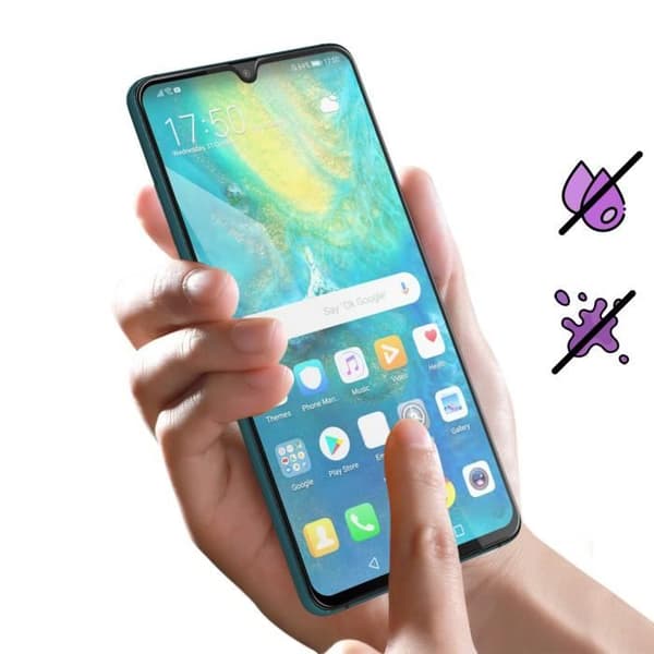Skyddsfilm - FORCE GLASS - Huawei Mate 20 - 9H+ härdat glas - Anti-fingeravtryck - Livstidsgaranti