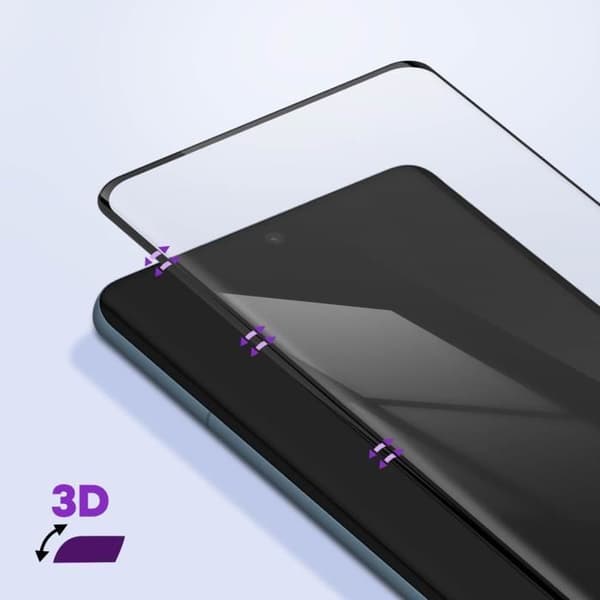Skyddsfilm - FORCE GLASS - Xiaomi 12/12X - Splittrsäkert glas - 9H+ hårdhet - Komplett 3D-skydd