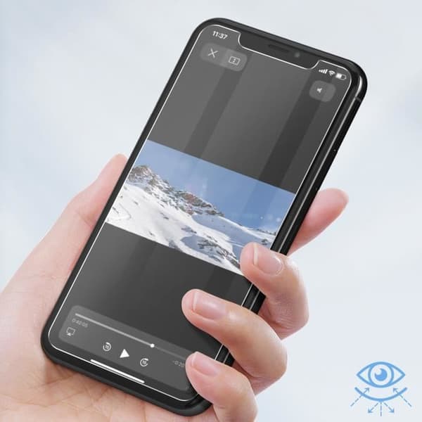 Flexibelt glas för iPhone XS Max och 11 Pro Max Force Glass livstidsgaranti