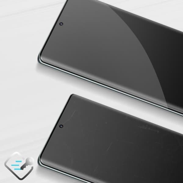 Härdat glas - MYWAY - Honor 70 - 9H hårdhet - 3D kurvad kontur - Ultratunn svart