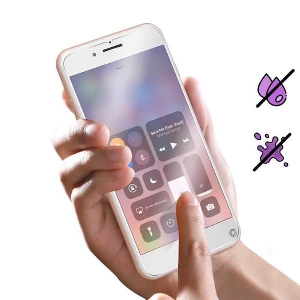 Härdat glas för iPhone 6 Plus, 6s Plus, 7 Plus, 8 Plus Force Glass Clear