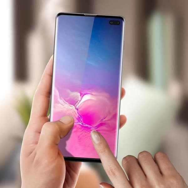 Filmskärm - Moxie - Galaxy S10 Plus - Inkurvat Härdat Glas - Heltäckande Skydd - Ultra-Tunn 0.3mm