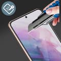 Miniatyrbild 3 av 4: Film skydd - Force Glass - Galaxy S21 - Organiskt glas - Rep-resistant - Anti-spår