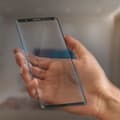 Miniatyrbild 3 av 4: Skyddsfilm - MUVIT - Xperia 5 - Böjt härdat glas - Applikator ingår - Svart