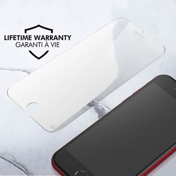 Härdat glas för iPhone 6, 6s, 7, 8, SE 2020 och 2022 Force Glass Transparent