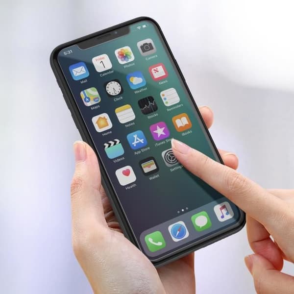 Fram- och bakfilm för iPhone XR Livstidsgaranti Force Glass Clear