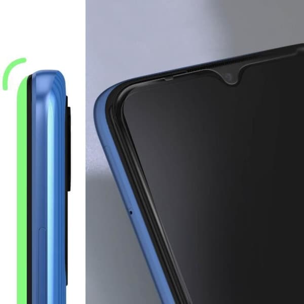 Skärmfilm - AVIZAR - Xiaomi Redmi 10A - Härdat glas - 9H hårdhet - Ultratunn - Svart