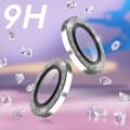 Miniatyrbild 3 av 4: Skyddsfilm - AVIZAR - iPhone 14/14 Plus - 9H härdat glas - Ultratunn 0,2 mm - Silverglitterkontur