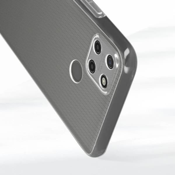 Skyddsskal - AVIZAR - Realme C21Y och C25Y - Mjuk silikon - Härdat glas 9H - Transparent