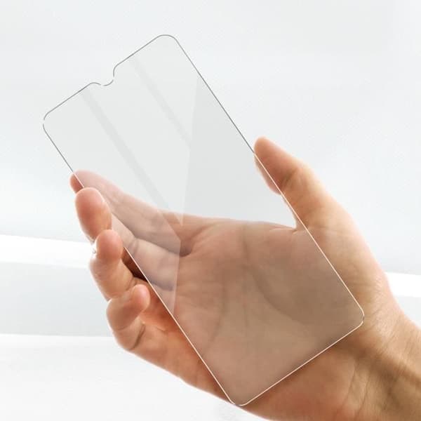 Skyddsskal - AVIZAR - Realme C21Y och C25Y - Mjuk silikon - Härdat glas 9H - Transparent