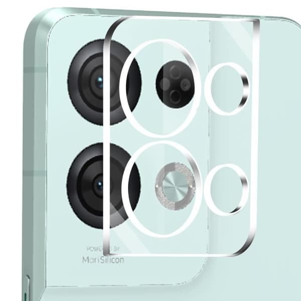 Kamerafilm - AVIZAR - Oppo Reno 8 Pro 5G - 9H härdat glas - Anti-fingeravtryck - Komplett skydd
