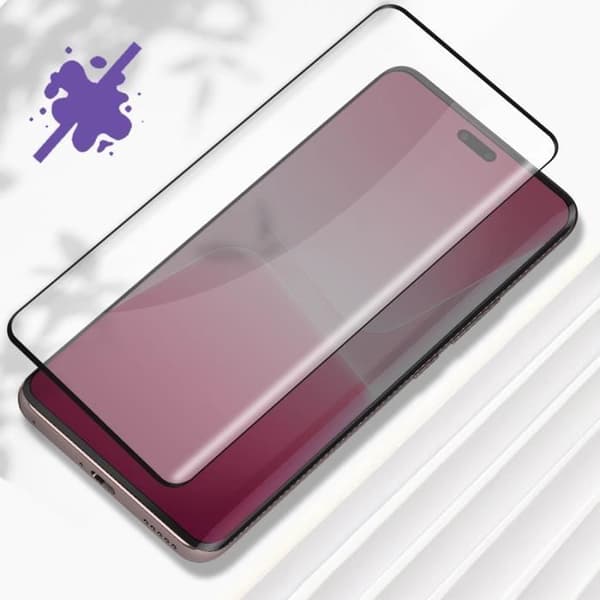 Härdat glas för Xiaomi 13 Lite 9H hårdhet Transparent svart böjd kant