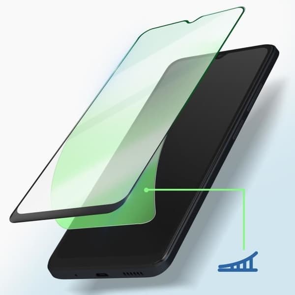 Skärmfilm - AVIZAR - Xiaomi Redmi 12C - Härdat glas - 9H hårdhet - 5D fasade kanter