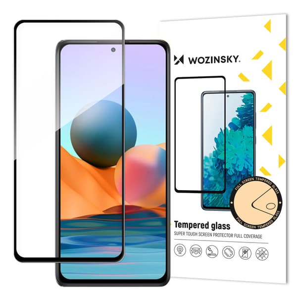Wozinsky fuld skærm skærmbeskytter med sort ramme til Xiaomi Redmi Note 12 Pro+ / Note 12 Pro