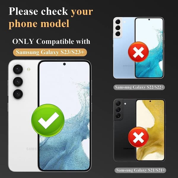 Grønt Samsung S23 / S23 Plus kamera linsecover