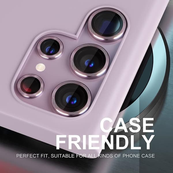 Burgundy Samsung S23 Ultra kamera linsecover