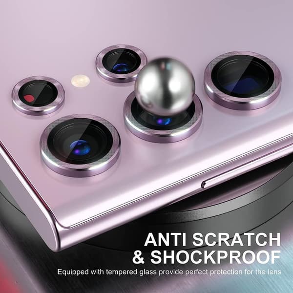 Burgundy Samsung S23 Ultra kamera linsecover