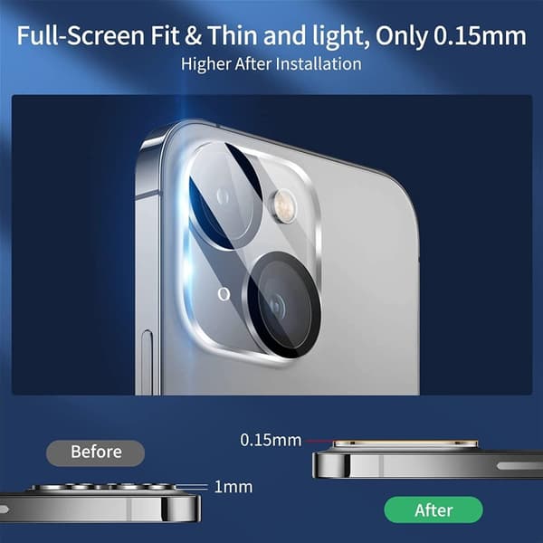 iPhone 15 / iPhone 15 Plus Kamera Linsskydd