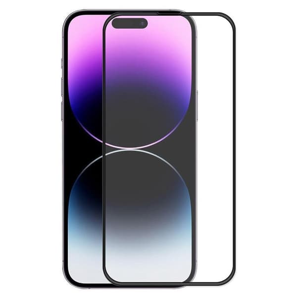 Skjermbeskyttelse i glass iPhone 15 fullskjerm