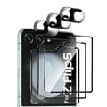 Pikkukuva 1 / 2: 3-Kpl Karkaistu lasi 2in1 Samsung Galaxy Z Flip 5 - Musta