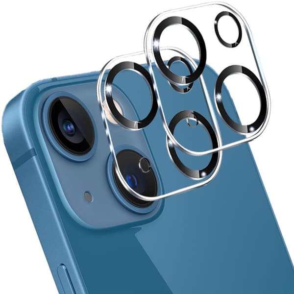 [2-Pack] iPhone 13 Linsskydd av Härdat Glas - Skydd för Kamera, Anti-Reptåligt