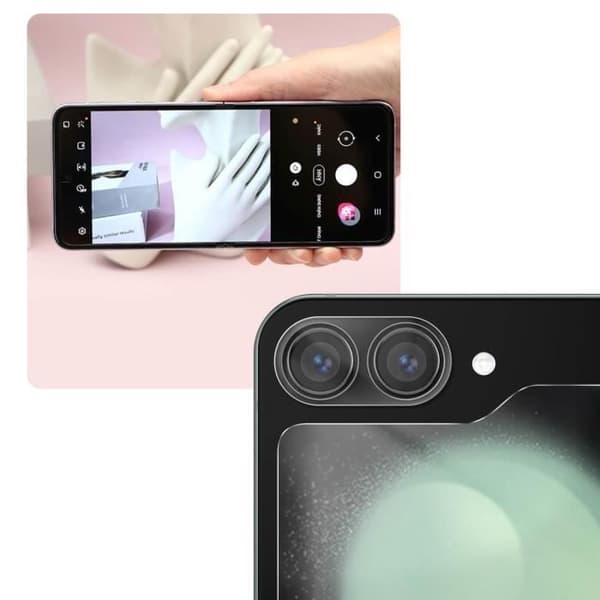 Skyddsfilm - IMAK - Samsung Galaxy Z Flip 5 - 9H härdat glas - Anti-fingeravtryck - Förstärkt skydd