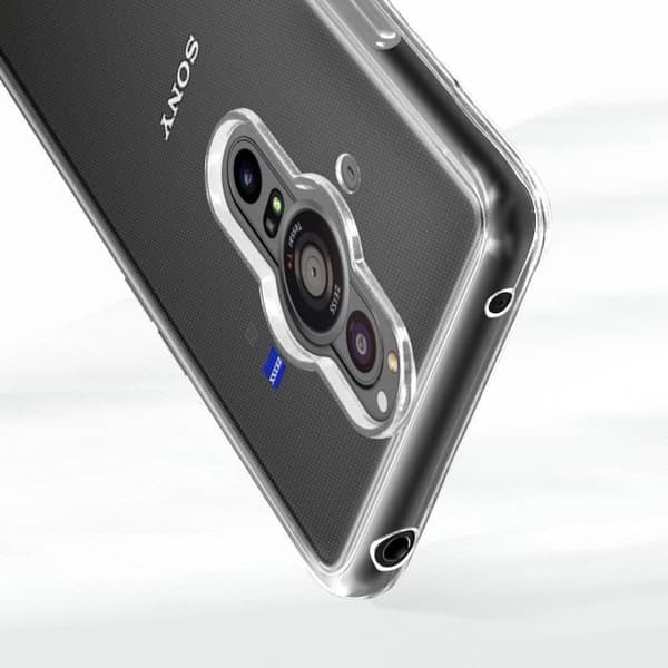 Skyddsfodral - AVIZAR - Sony Xperia Pro-I - Mjuk silikon - 9H härdat glas - Genomskinlig