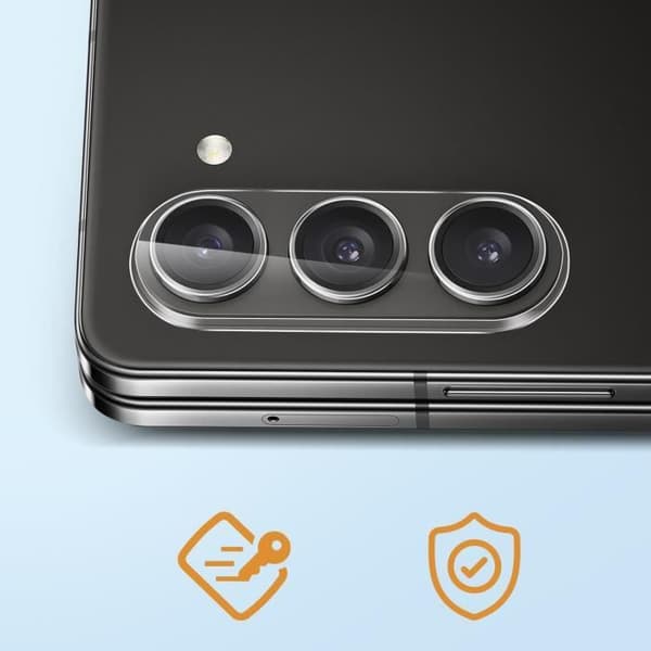 Kameraglas kompatibelt med Samsung Galaxy Z Fold 5 Transparent kamerafilm