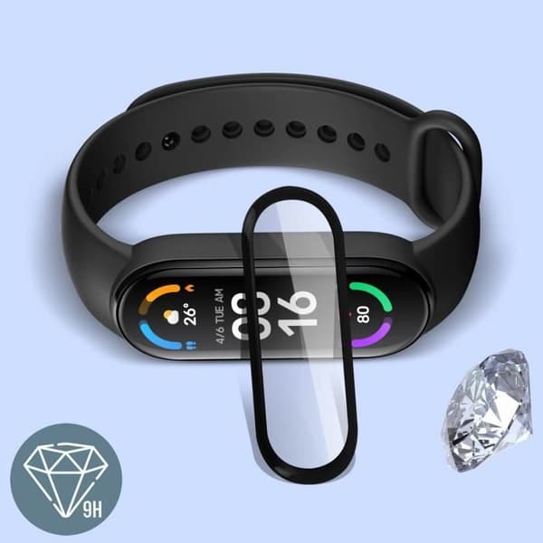 Xiaomi Mi Band 6 och 5 film av härdat glas härdat glas