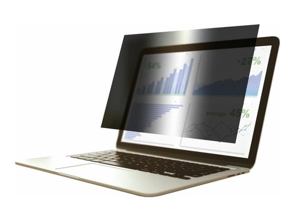 eSTUFF - Notebookpersonvernsfilter - edge - 2-veis - avtakbar - flipkobling - 14" - svart Sort