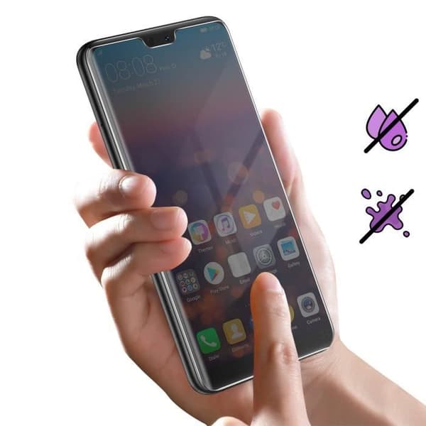Skärmskyddsfilm - FORCE GLASS - Huawei P20 - 9H+ härdat glas - Fullständigt 3D-skydd - Livstidsgaranti