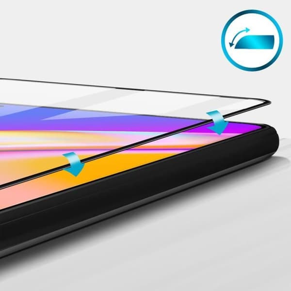 9H avfasad härdat glasfilm för Oppo A54 5G och A74 5G