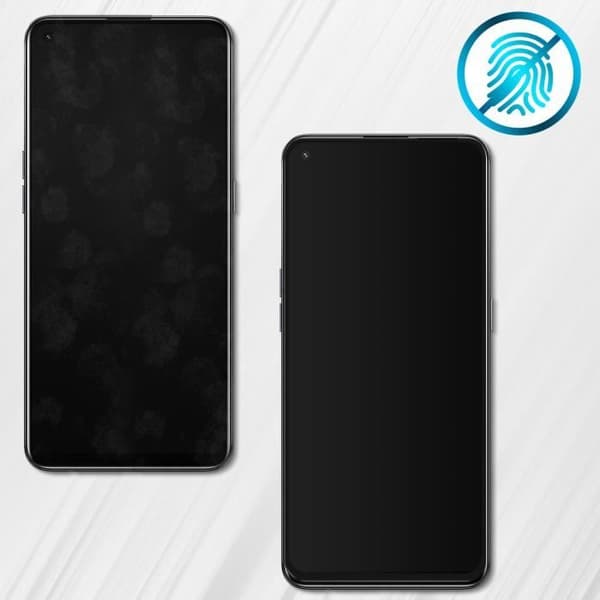 9H avfasad härdat glasfilm för Oppo A54 5G och A74 5G