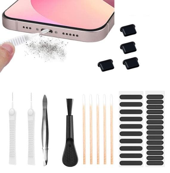 8 kappaleen iPhone 15 Pro Max karkaistu lasisuojapaketti Linssisuojus Puhdist