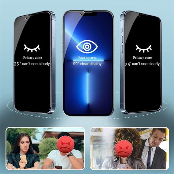 INF 25° anti-peep privat skærmbeskytter iPhone 15 Plus